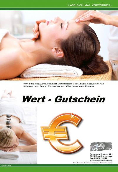 Wert- Gutschein