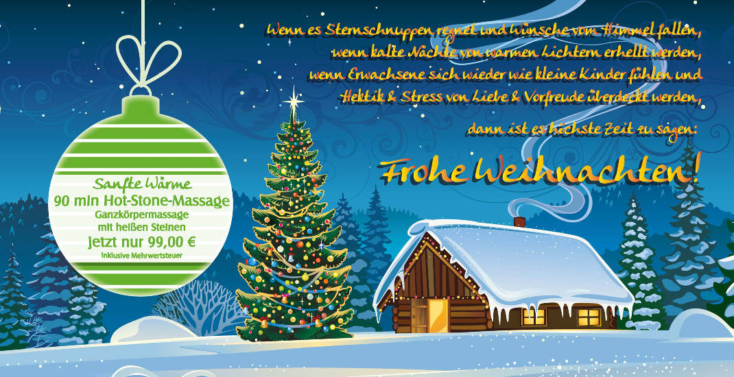 Adventsangebot 2025 - Hot-Stone-Massage (90 min) Sanfte Wärme 