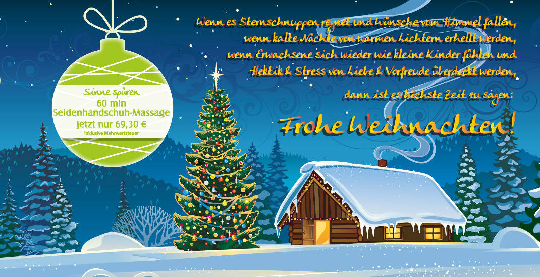 Adventsmassagen 2025 - Seidenhandschuhmassage (60 min) Sinne spüren