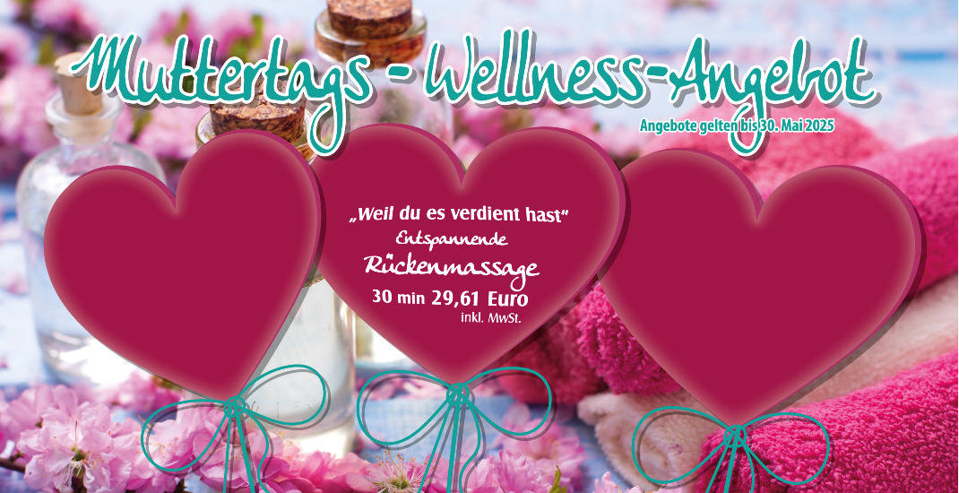 Muttertagsangebot 2025 - Entspannende Rückenmassage