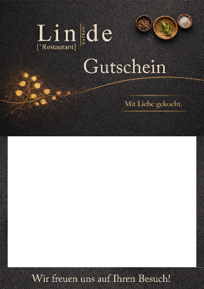 Wertgutschein für das Restaurant Zur Linde Wachau