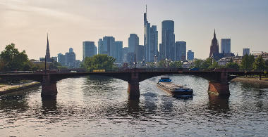 Frankfurter Hochh&auml;user und Mainbr&uuml;cken