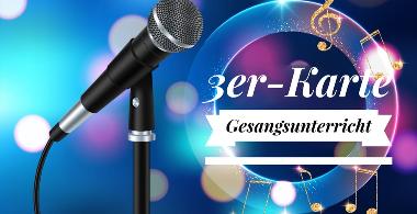 3er-Karte Gesangsunterricht