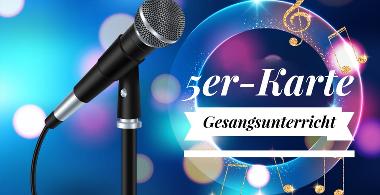 5er-Karte Gesangsunterricht