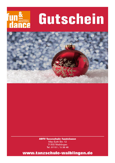 Weihnachtsgutschein