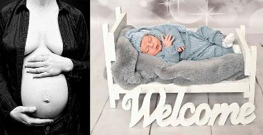 Schwangerschaft Kombination mit 5 x Newbornshootings